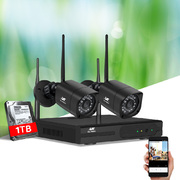 4CH UL-tech CCTV 2 Square Wireless Security Cameras Kit 1TB 