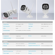 3MP Wireless CCTV Security Camera System WiFi Home Outdoor 8CH NVR 1TB