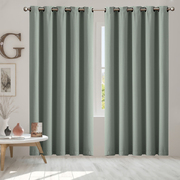 2x Blockout Curtains 3 Layers 180x230cm Grey