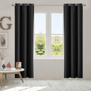  Blockout Curtain 102x213cm Black