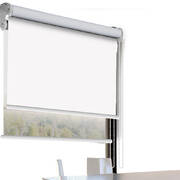 Modern Day/Night Double Roller Blinds Commercial Quality 150x210cm White White