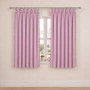 Pink Blackout Curtains Pom Pom 2 Panels | EXTG