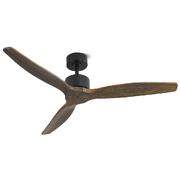 52'' Ceiling Fan Ac Motor 3 Blades W/Remote - Dark Wood