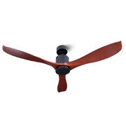 56" DC Motor Ceiling Fan with Remote 8H Timer Reverse Mode 5 Speeds Wooden