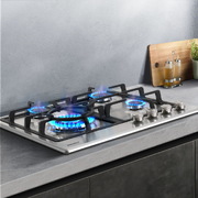 60cm Gas Cooktop Stainless Steel 4 Burners Kitchen Stove