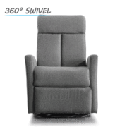 Recliner Chair Chairs Armchair Sofa Lounge Couch Padded Grey Fabric