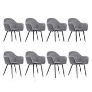 Premium 8x Armchair Lounge Chair Accent - Soft Cushion Classic