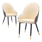 2x Dining Chairs Kitchen Steel Chair