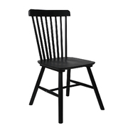 solid wood Set of 2 Dining Chairs Black