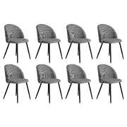 Premium 8x Dining Chairs Kitchen Cafe - Scandi Inspired Design