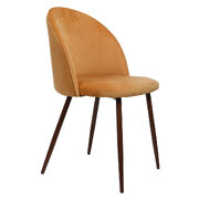 2x Dining Chairs Seat French Mustard