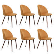 Ergonomic 6x Dining Chairs Seat French - Comfortable Design Classic
