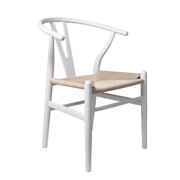 Set of 2 Dining Chairs White