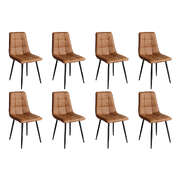Cozy 8x Dining Chairs Kitchen Chair - Soft Cushion Classic Durable