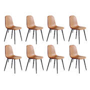 Ergonomic 8x Dining Chairs Kitchen Eames - Soft Cushion Classic