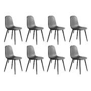 Elegant 8x Dining Chairs Kitchen Eames - Easy Assembly Classic
