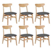 Versatile 6xDining Chairs Kitchen Chair Nature - Durable Frame