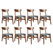 Cozy 8x Dining Chairs Kitchen Chair - Adjustable Height Classic