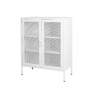 Storage Cabinet Steel Kitchen White