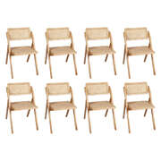 Luxury 8X Dining Chairs Foldable Accent - Comfortable Design