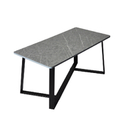  Coffee Table Storage Dining Table Industrial Steel Legs Grey 100CMX50CM