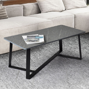  Coffee Table Storage Dining Table Industrial Steel Legs Grey 100CMX50CM
