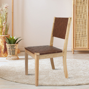 Elevate Your Space with Midcentury Modern PU Woven Leather Dining Chairs