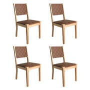 Minimalist Dining Chairs Accent Chair Lounge x4 - Adjustable Height