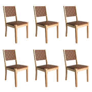Ergonomic Dining Chairs Accent Chair Lounge x6 - High Back Support