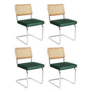 Versatile 4xRattan Chair Dining Chairs - Soft Cushion Classic