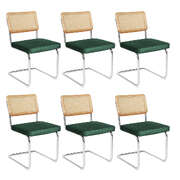 Stylish 6xRattan Chair Dining Chairs - Wood Finish Classic Durable