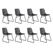Contemporary 8x Dining Chairs Kitchen Table - Easy Assembly Classic