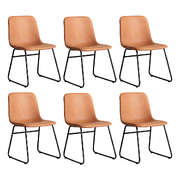 Compact 6x Dining Chairs Kitchen Table - Sleek Modern Look Classic