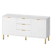 Modern Buffet Sideboard - Wood Finish Classic Durable Compact