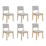 Modern Dining Chairs 6 Upholstered Kitchen Chair - Foldable Function