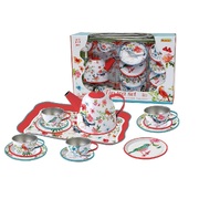 Garden Birds Tin Tea Set 15Pcs