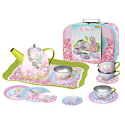 Fairy Tin Tea Set In Suitcase
