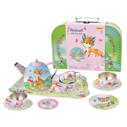 Animal Tin Tea Set In Suitcase
