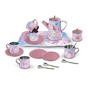 Rainbow Unicorn Tin Tea Mug Set In Suitcase 18Pcs