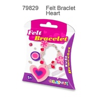 FELT BRACELET- HEART