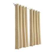 Art Queen 2 Star Blockout 140x180cm Blackout Curtains - Latte