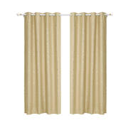 Art Queen 2 Star Blockout 180x180cm Blackout Curtains - Latte