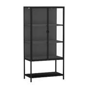Ergonomic Glass Display Cabinet Collections Storage - High Back