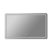 LED Wall Mirror Anti-fog Bathroom Mirrors Makeup Light 100x70cm