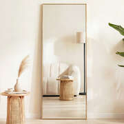Full Length Mirror 165x60cm Gold Floor Wall | EXTG