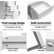 Computer Desk Drawer White 140CM