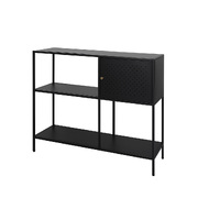 3-Tier Console Table Hallway Side Display Shelf Office Furniture Black