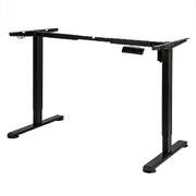 Contemporary Motorised Standing Desk Frame Black Single Motor - Sleek