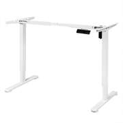 Contemporary Motorised Standing Desk Frame White Single Motor - High
