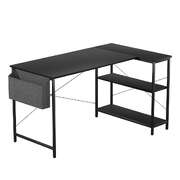 Versatile L Shaped Computer Desk Home Desk Black - Adjustable Height